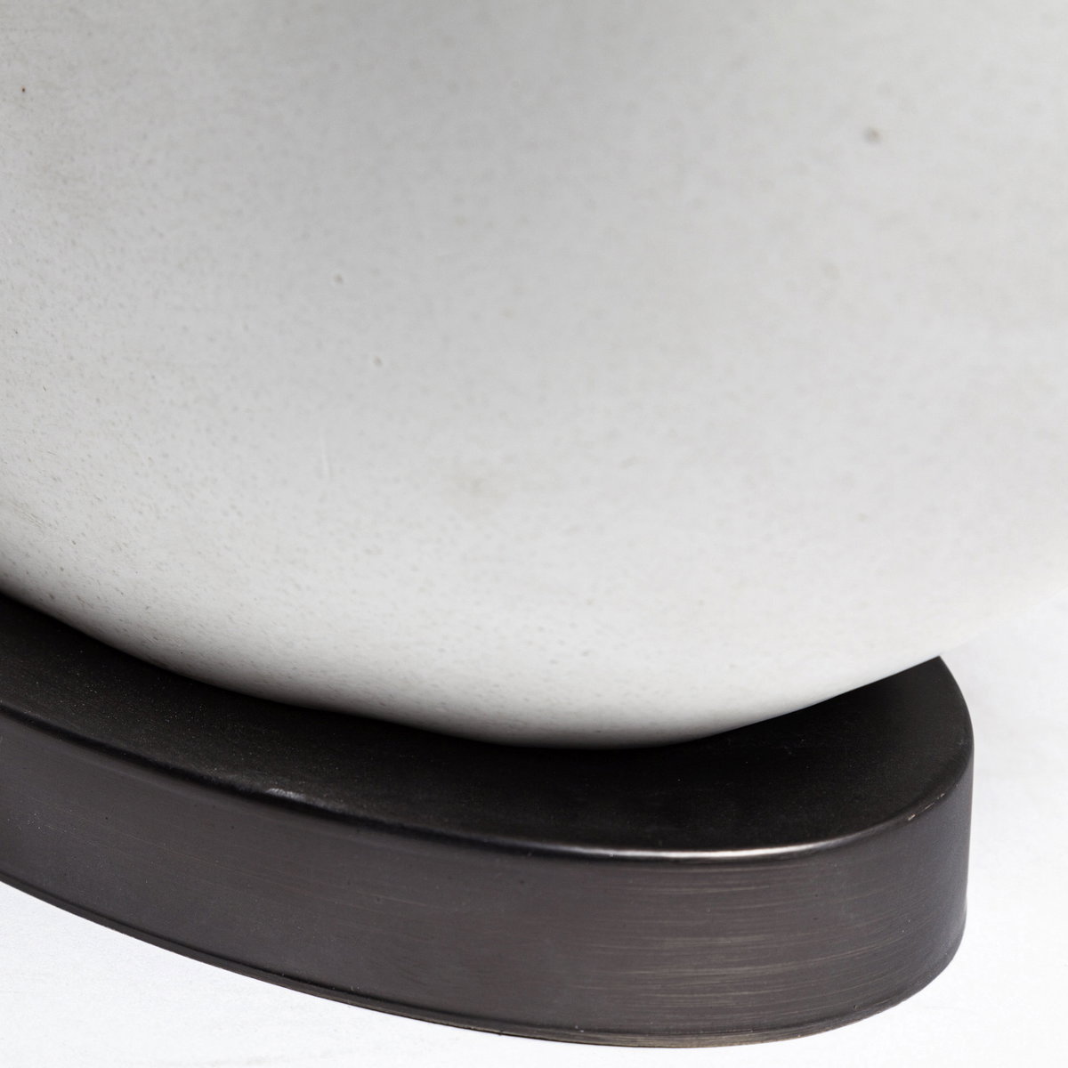 Celtica (26.8'H) White Resin Ring-Shaped Base Table Lamp, by Mercana, 17" length x 9" width x 27.5" height View 6