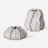 Urchin Textured Ivory Vases, S/2 thumbnail 0