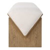 Wedged Ivory Fabric Bench, Benche by Uttermost, 59" width x 17" height x 19" depth thumbnail 6