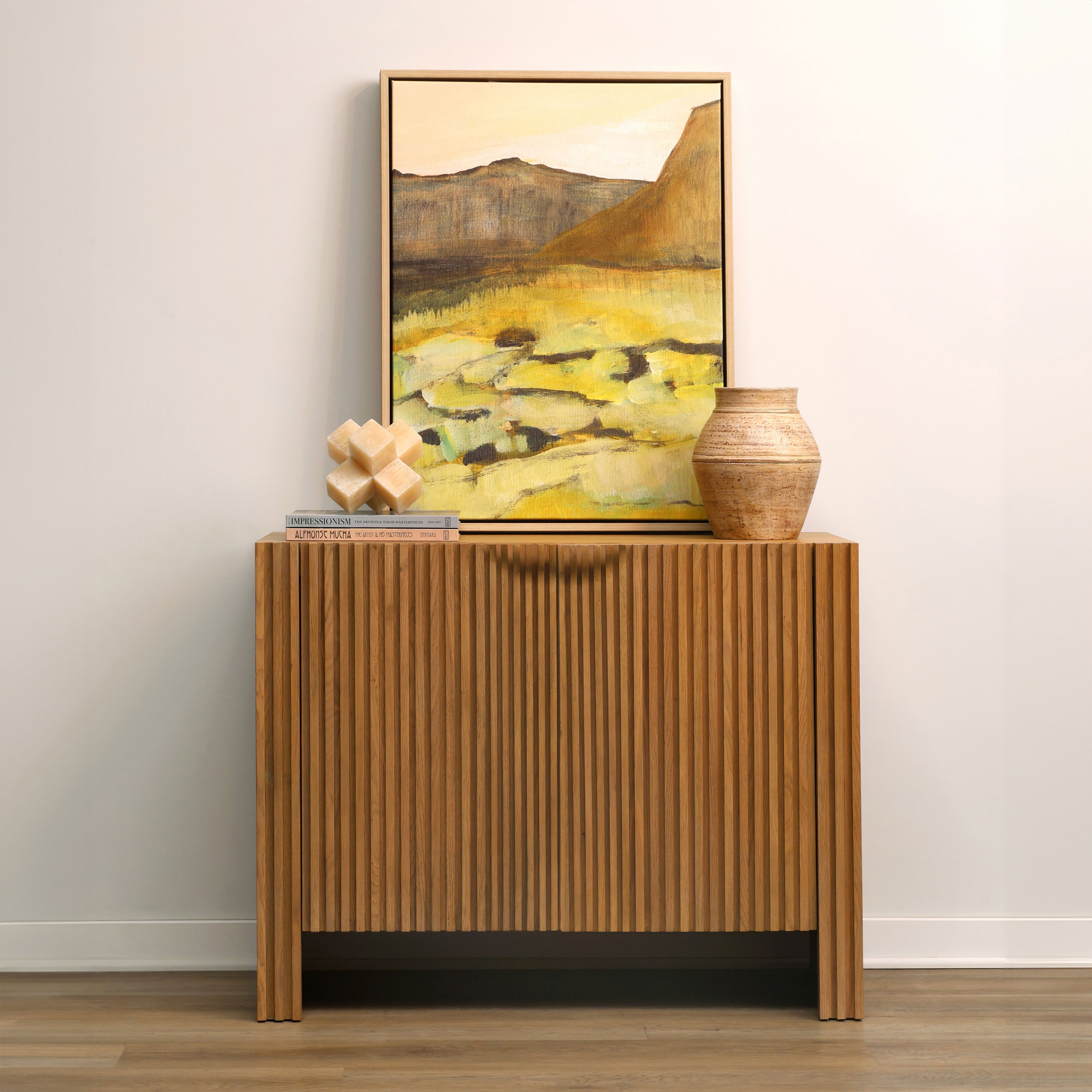 Fallon Sideboard Natural, Sideboards & Buffet by Dovetail, 40.75" width x 32.25" height x 19" depth View 9