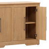Delacruz Sideboard 80.3' Natural, Sideboards & Buffet by Dovetail, 80.25" width x 36.02" height x 19" depth thumbnail 7