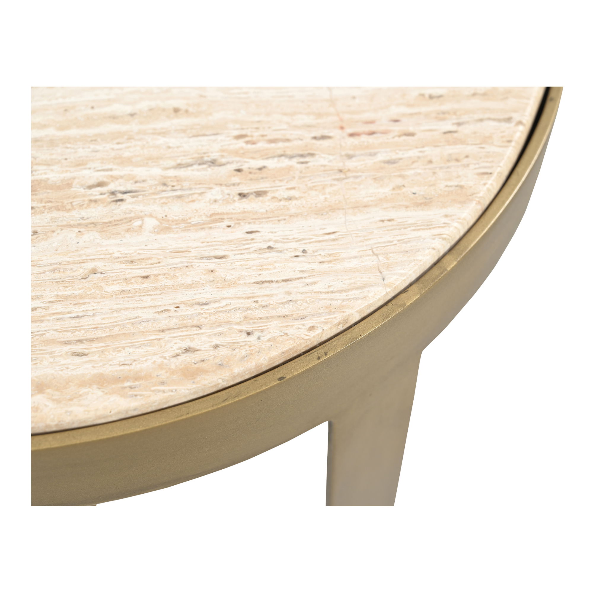 Holli Side Table Travertine, Side & End Table by Moe's Home, 16" width x 23" height x 16" depth View 5