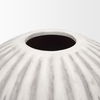 Ummi Tall Off White with Gray Antiquing Ceramic Vase, by Mercana, 10.25" length x 10.25" width x 21.26" height thumbnail 3