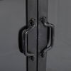 Pender 63' L Black Metal Glass Door Display Cabinet, Cabinets & Sideboard by Mercana, 63" length x 17.25" width x 36" height thumbnail 10