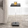 Angle Contemporary Accent Table, Side & End Table by Uttermost, 12.5" width x 22.75" height x 9.62" depth thumbnail 5