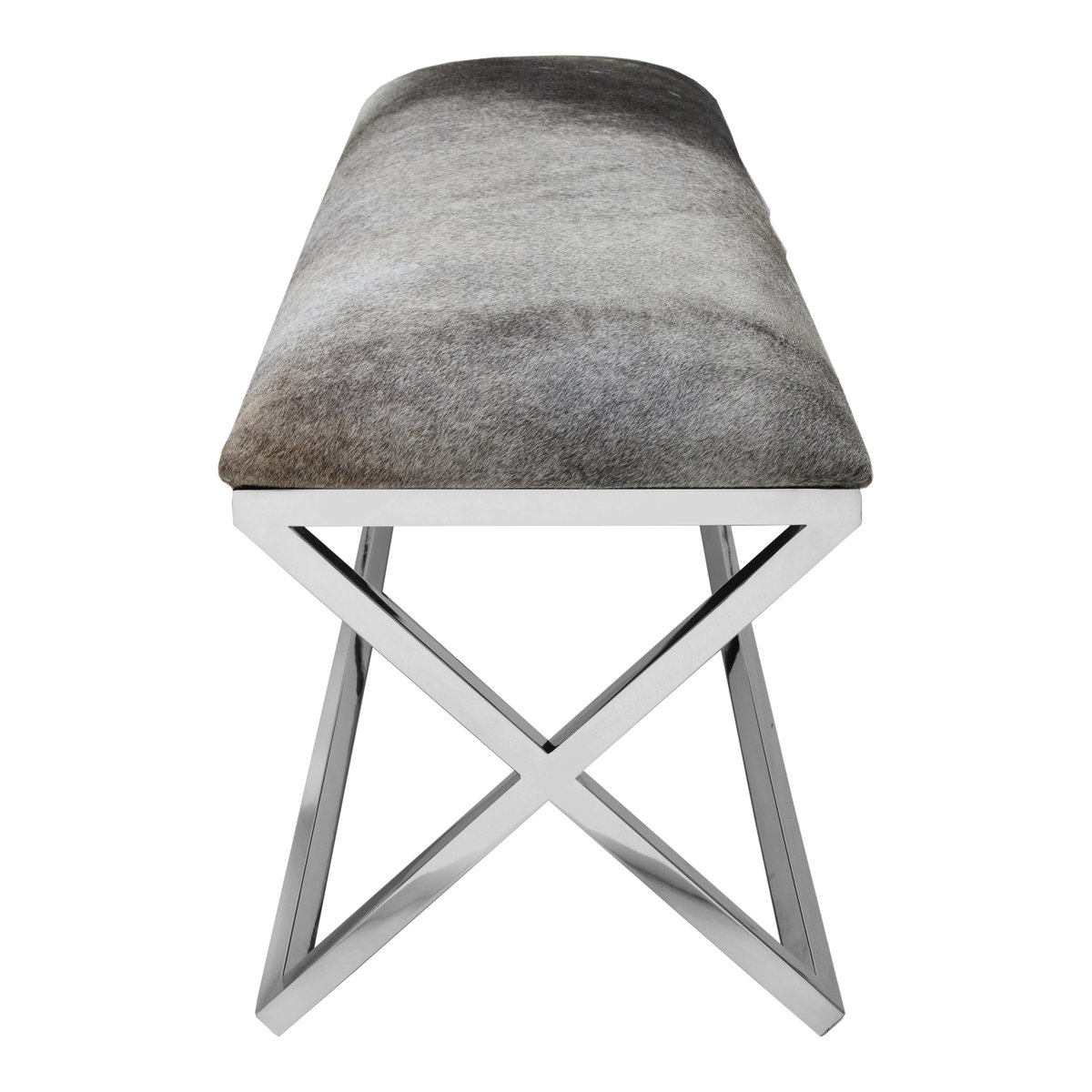 Rossi Bench Grey, Benche by Moe's Home, 60" width x 18.5" height x 16" depth View 3