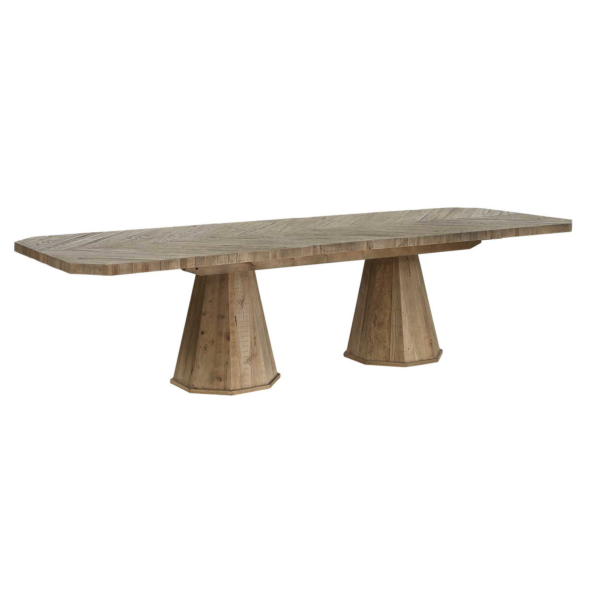 Caledon Reclaimed Oak Dining Table, by Uttermost, 114" width x 30" height x 40" depth View 5