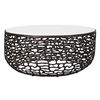 Sabena White Marble Outdoor Coffee Table thumbnail 0