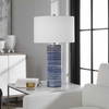 Montauk Striped Table Lamp, by Uttermost, 16" width x 28.5" height x 16" depth thumbnail 5