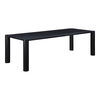 Post Large Dining Table Black, by Moe's Home, 96" width x 29" height x 39" depth thumbnail 2