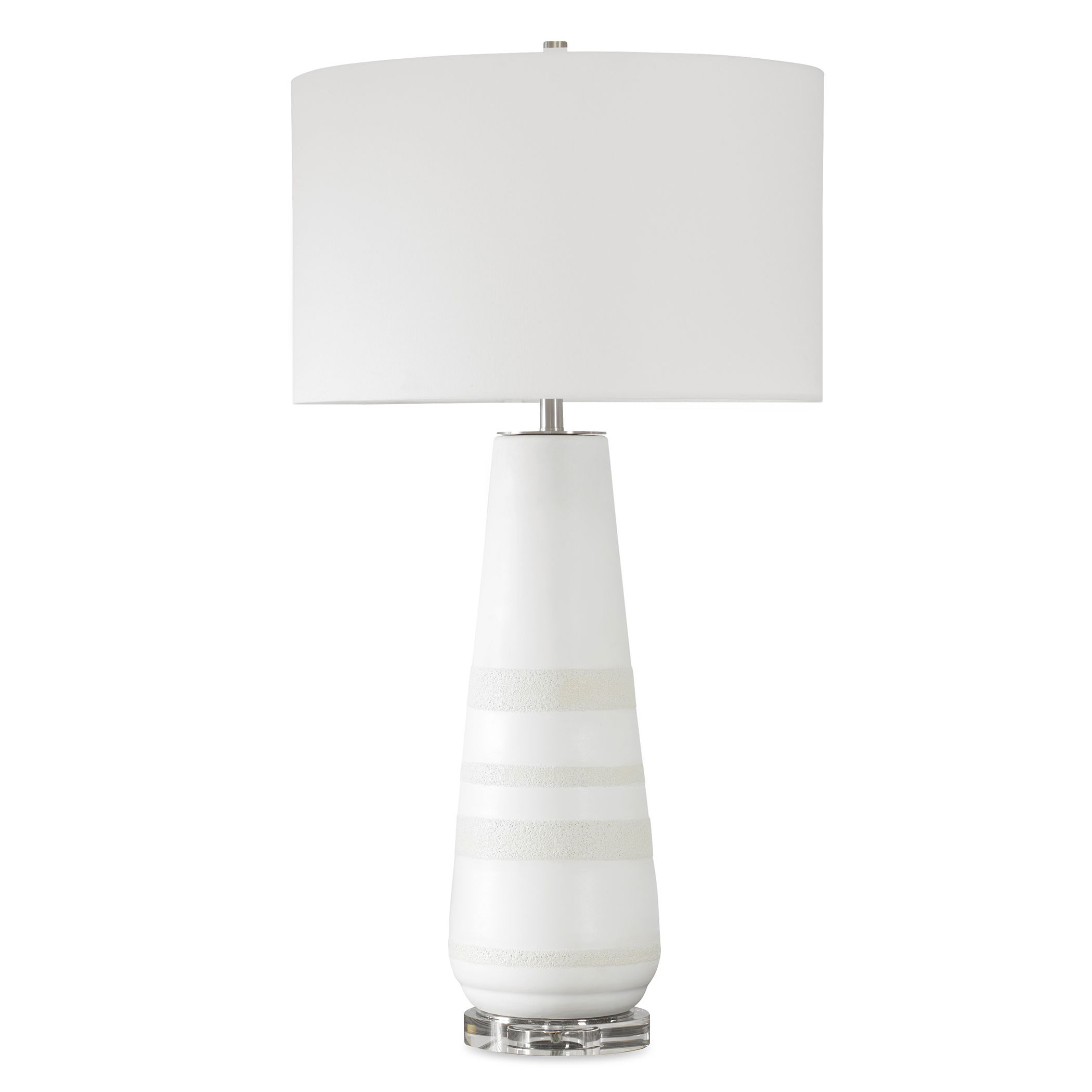 Santino Crackled Ivory Table Lamp large image 