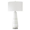 Santino Crackled Ivory Table Lamp thumbnail 4