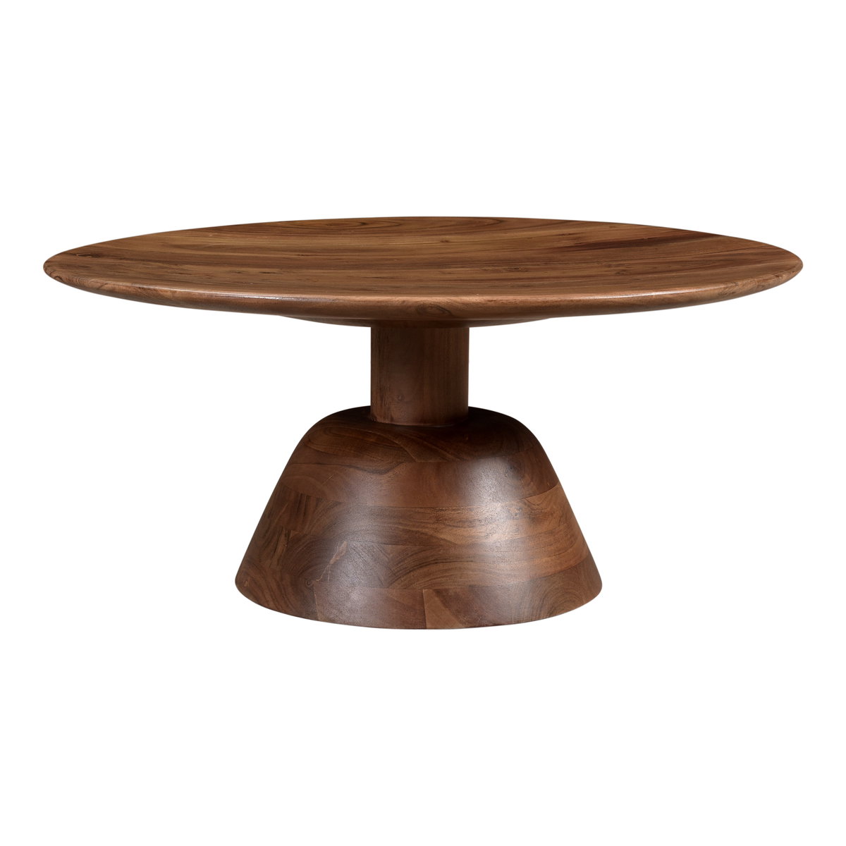 Nels Coffee Table Dark Brown, by Moe's Home, 30" width x 14" height x 30" depth View 1