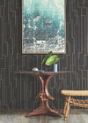 Inlay Line Black Wallpaper, by York Wall, 24' length x 3' width x 0.02" depth thumbnail 2