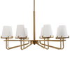 Lassen 8 Light Brass Chandelier, by Uttermost, 36" width x 20.25" height x 36" diameter x 36" depth thumbnail 9