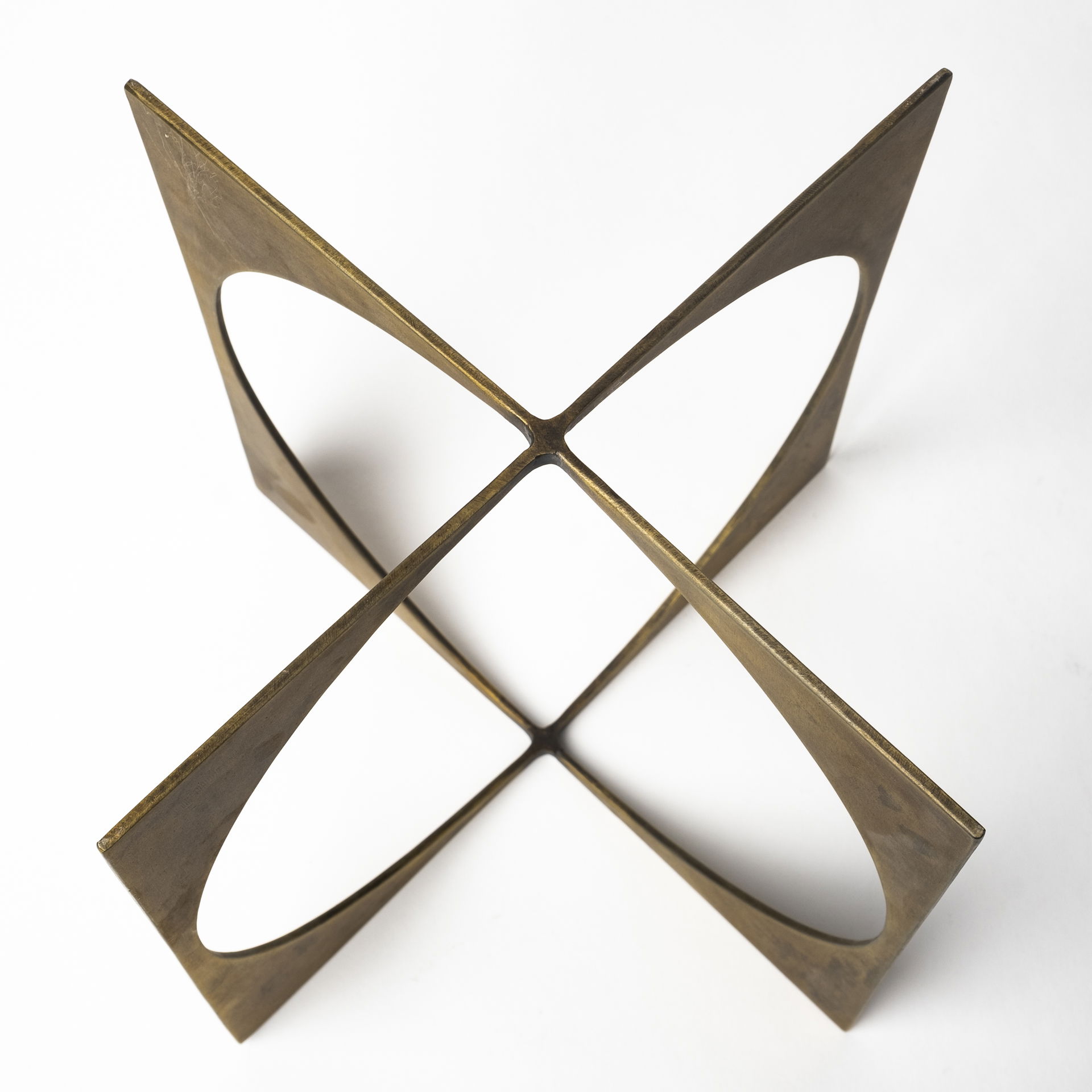 Lima II (Large) 10L x 10W Gold Geometric Decorative Object large image 