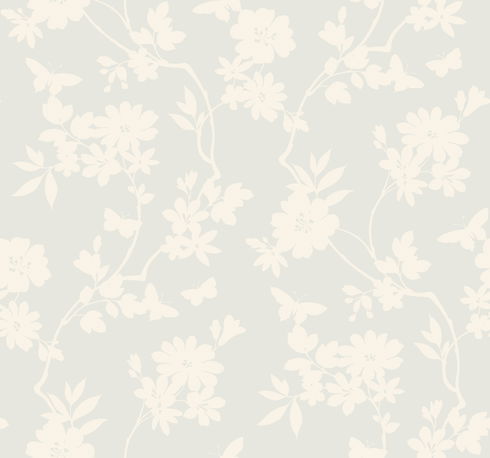 Flutter Vine White Wallpaper