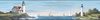 Sailing Lighthouse Blue & Green Border, Wallpaper by York Wall, 15' length x 9" width x 0.02" depth thumbnail