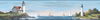 Sailing Lighthouse Blue & Green Border thumbnail 0