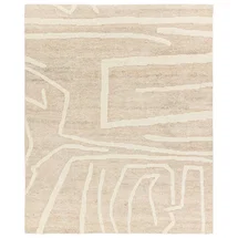 Online Designer Dining Room Jaipur Living Madaya Hand-Knotted Abstract Cream/ Tan Area Rug