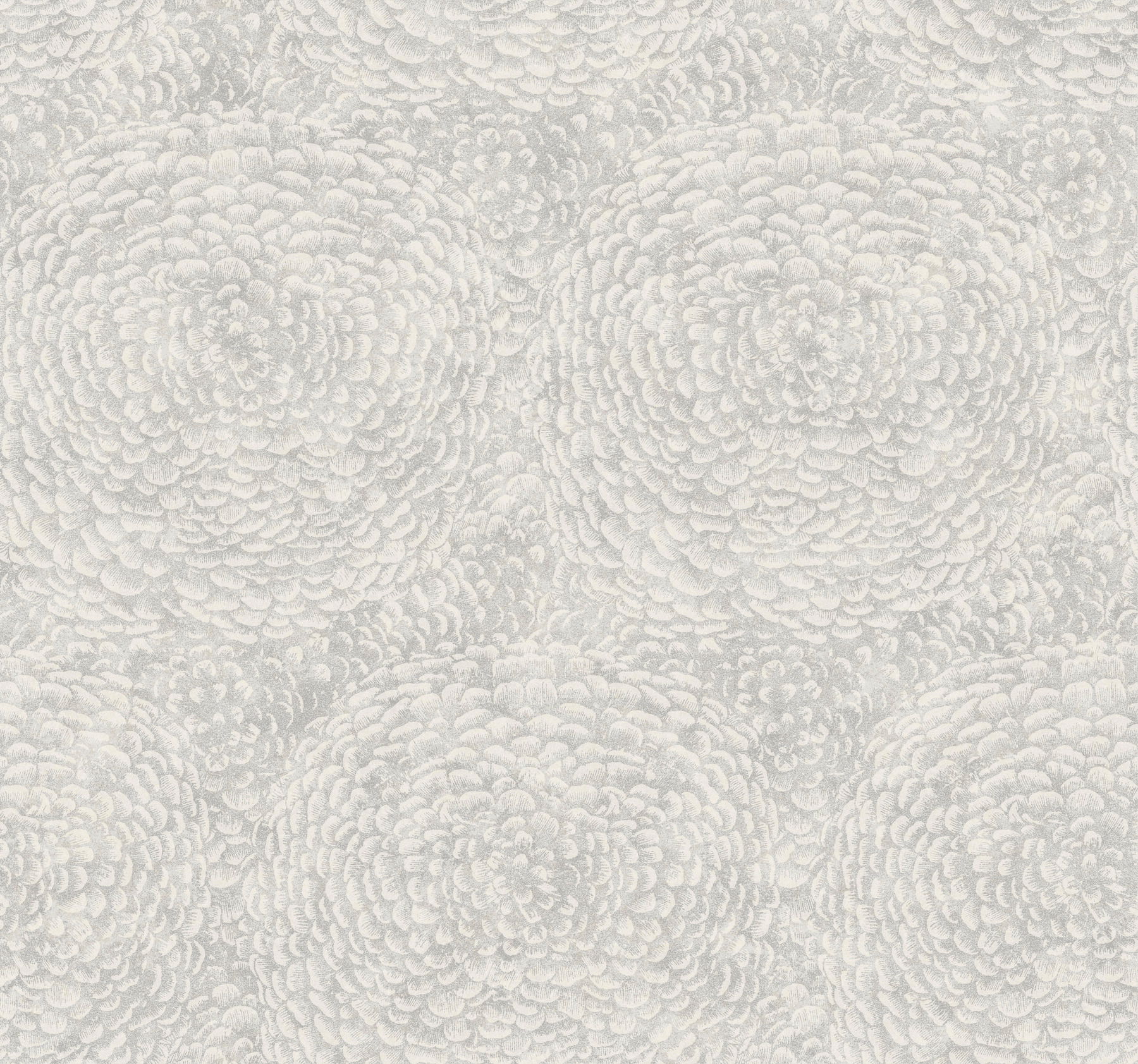 Floret Grey Wallpaper large image 