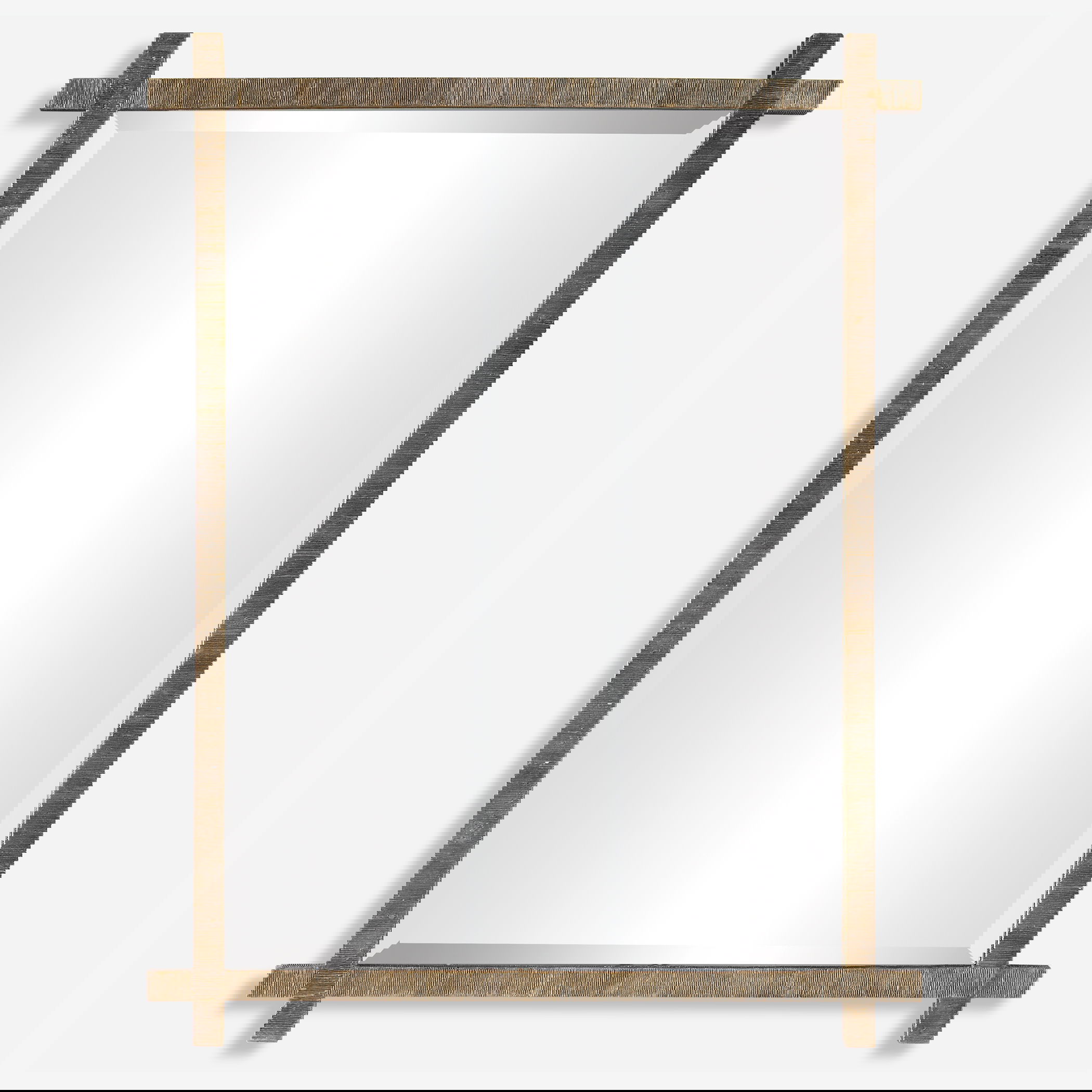 Abanu Gold Vanity Mirror, by Uttermost, 30" width x 39.75" height x 1.25" depth View 1