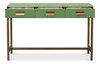 Gideon Shagreen Console  Chambray Blue, by Sarreid, 1' length x 4'6" width x 2'10" height thumbnail 9
