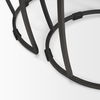 Clapp Round Light Brown with White Wash Wood and Silver Metal Nesting Accent Tables (Set of 2) thumbnail 9