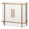 Blakely Door Chest, Osprey White, Cabinets & Sideboard by Sarreid, 40" length x 18" width x 34" height thumbnail 1