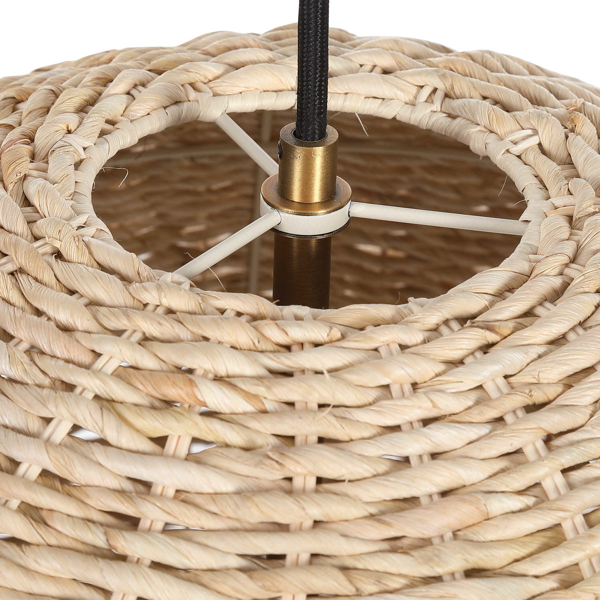 Seagrass 1 Light Dome Pendant, by Uttermost, 24" width x 21.75" height x 24" diameter View 5