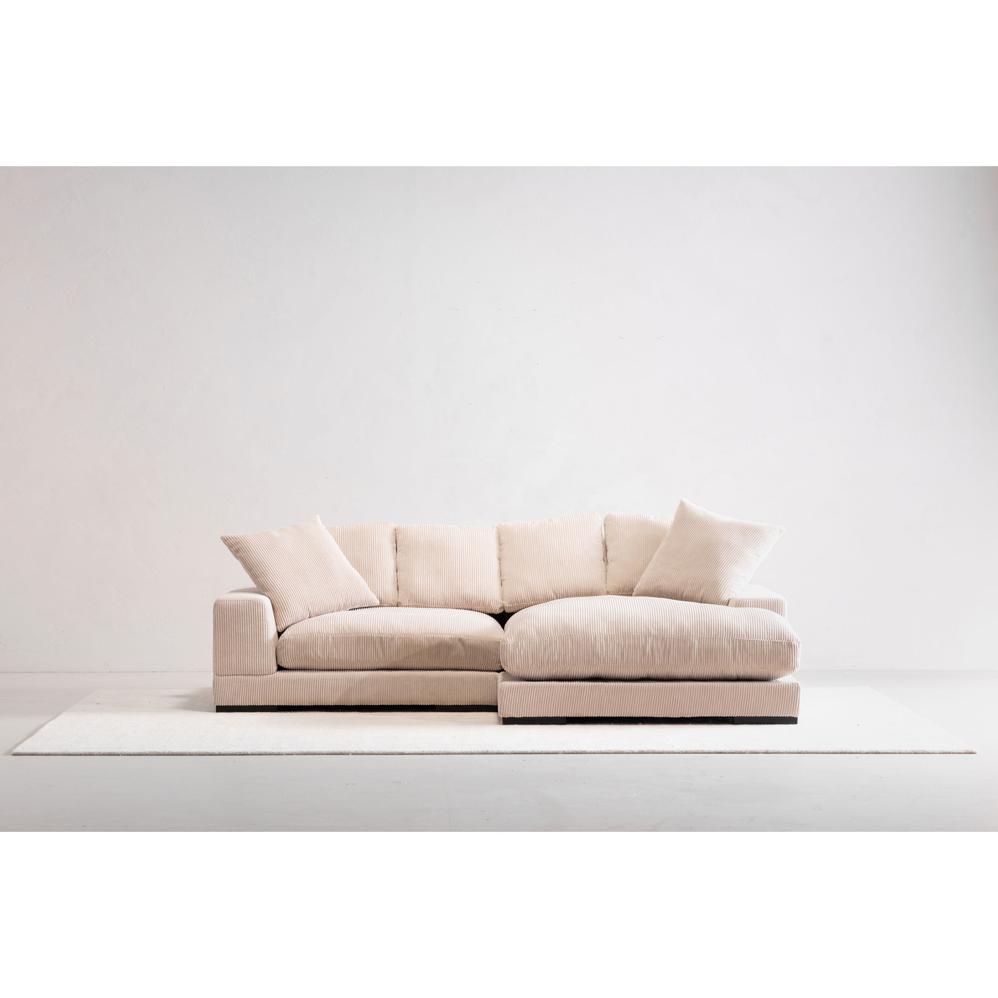 Plunge Sectional Cappuccino, Sectional Sofa by Moe's Home, 106" width x 34" height x 46" depth View 6