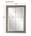 Silvio Tiled Vanity Mirror, by Uttermost, 23.12" width x 32.75" height x 1.62" depth thumbnail 3