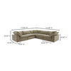 Terra Classic L-shaped Modular Sectional Desert Sage thumbnail 8