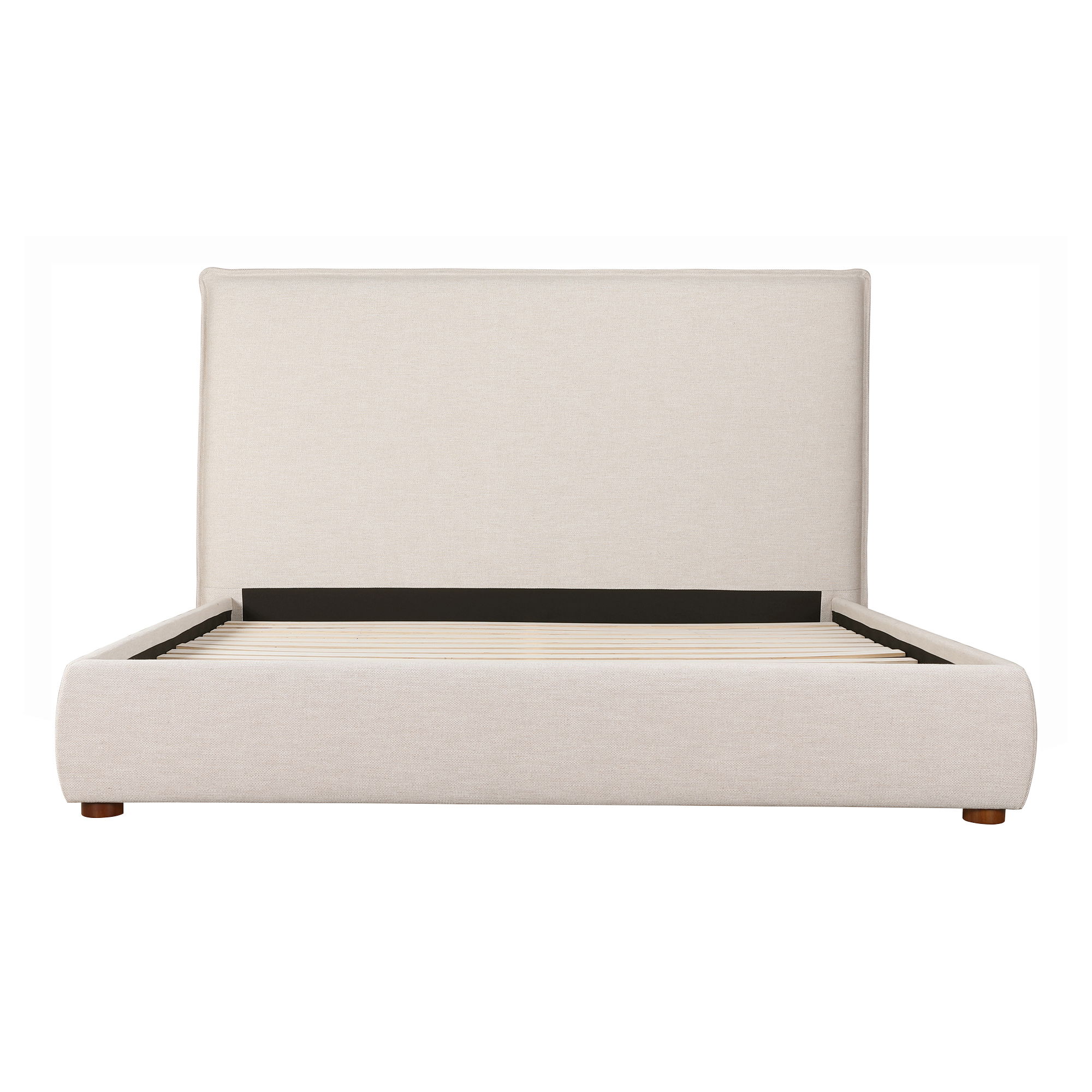 Luzon Queen Bed Tall Headboard Wheat, by Moe's Home, 70" width x 55" height x 88.5" depth View 2