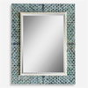 Makaria Coastal Blue Mirror, by Uttermost, 3'2" width x 4' height x 2" depth thumbnail 1