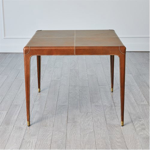 Emporium Home Tiburtina Games TableSaddle, by Global Views, 3'0.25" length x 3'0.25" width x 2'6.5" height View 1