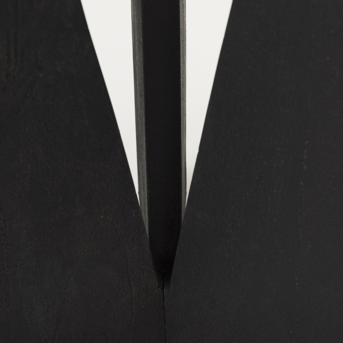 Mattius Black Wood Accent Table, Side & End Table by Mercana, 18" length x 18" width x 22.5" height View 12