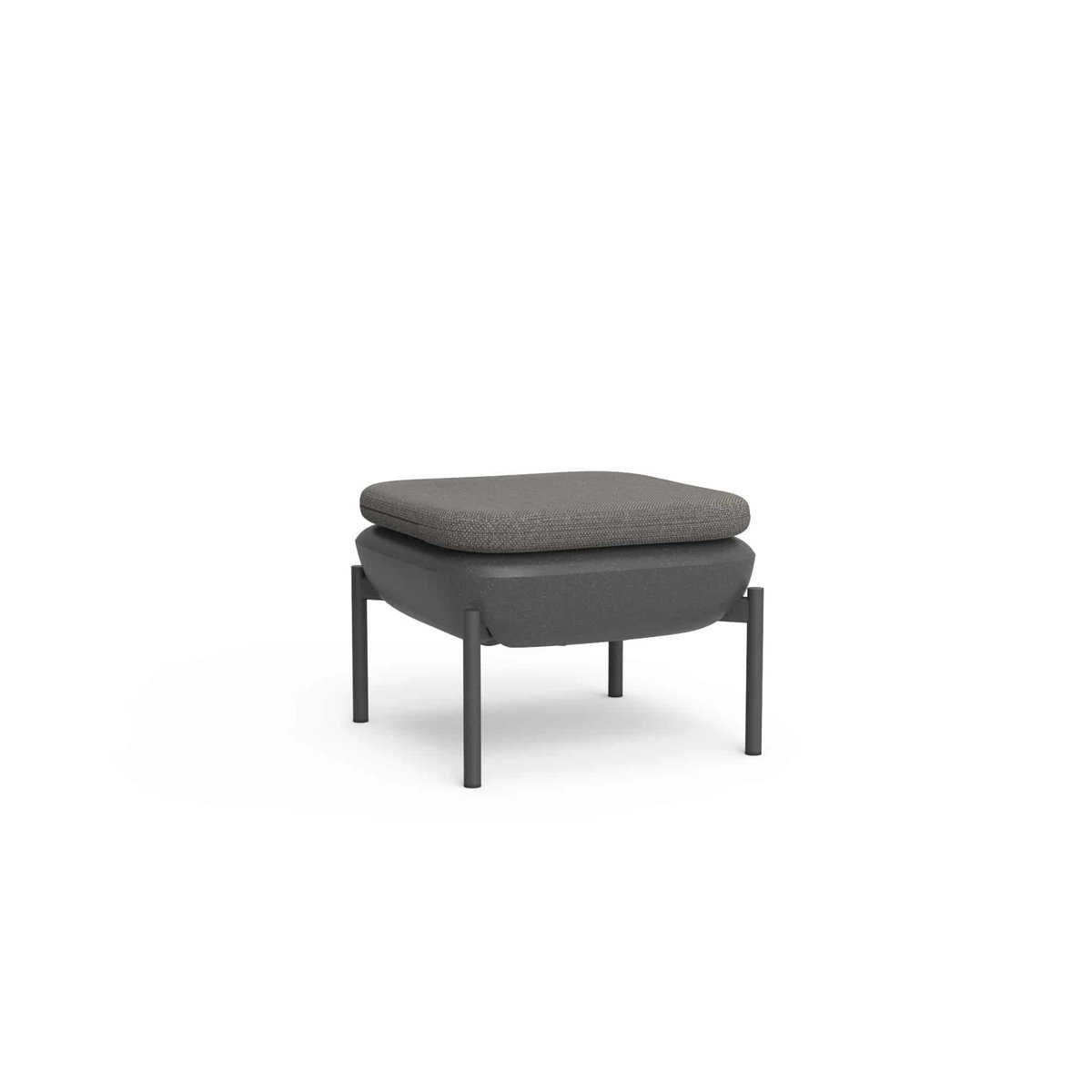 Inou Elements Ottoman, Outdoor Furniture by Crescent Garden, 1'8.9" width x 1'3.7" height x 1'8.9" depth View 5