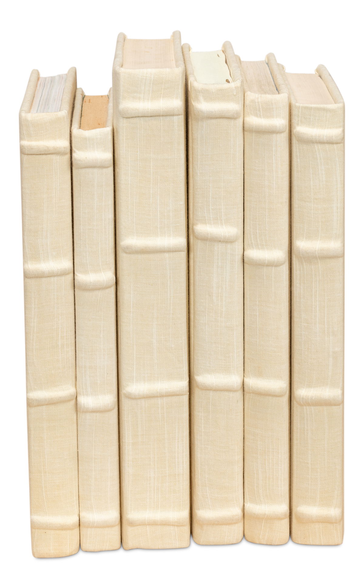 Ecru Linen Books  Set/12, by Sarreid, 1" length x 5" height View 12