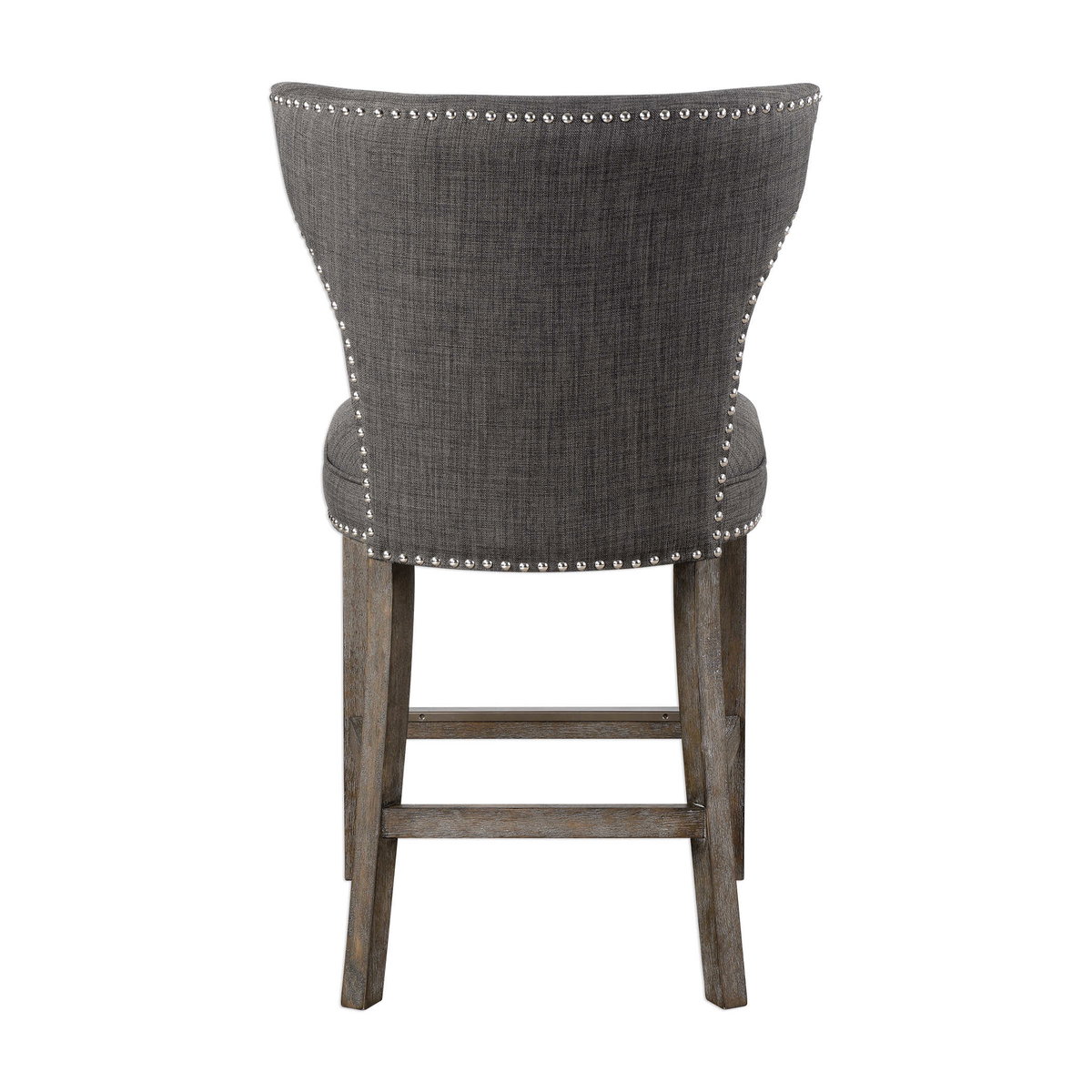 Arnaud Charcoal Counter Stool, Furniture by Uttermost, 23" width x 39" height x 26" depth View 6