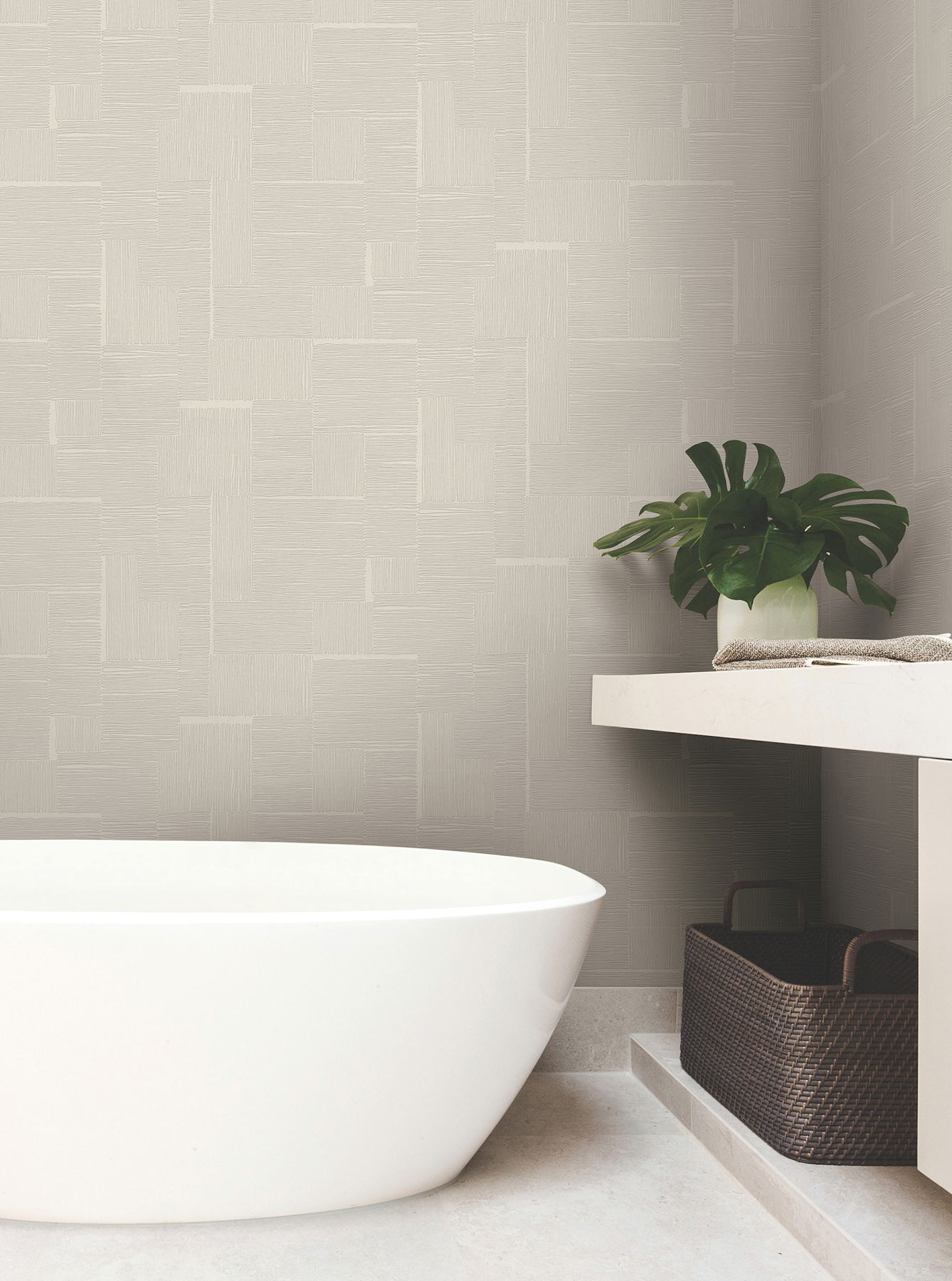 Contour Beige Wallpaper large image 