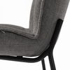 Inala Grey Seat Metal Frame Dining Chair, by Mercana, 21.26" length x 25.59" width x 34.25" height thumbnail 12