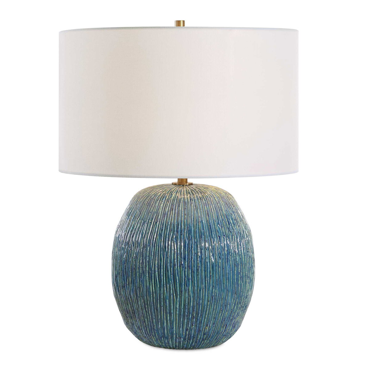 Elysia Textured Table Lamp, by Uttermost, 17" width x 23.25" height x 17" depth View 1