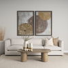 Vania Large Off White with Tan Textured Ceramic Vase thumbnail 3