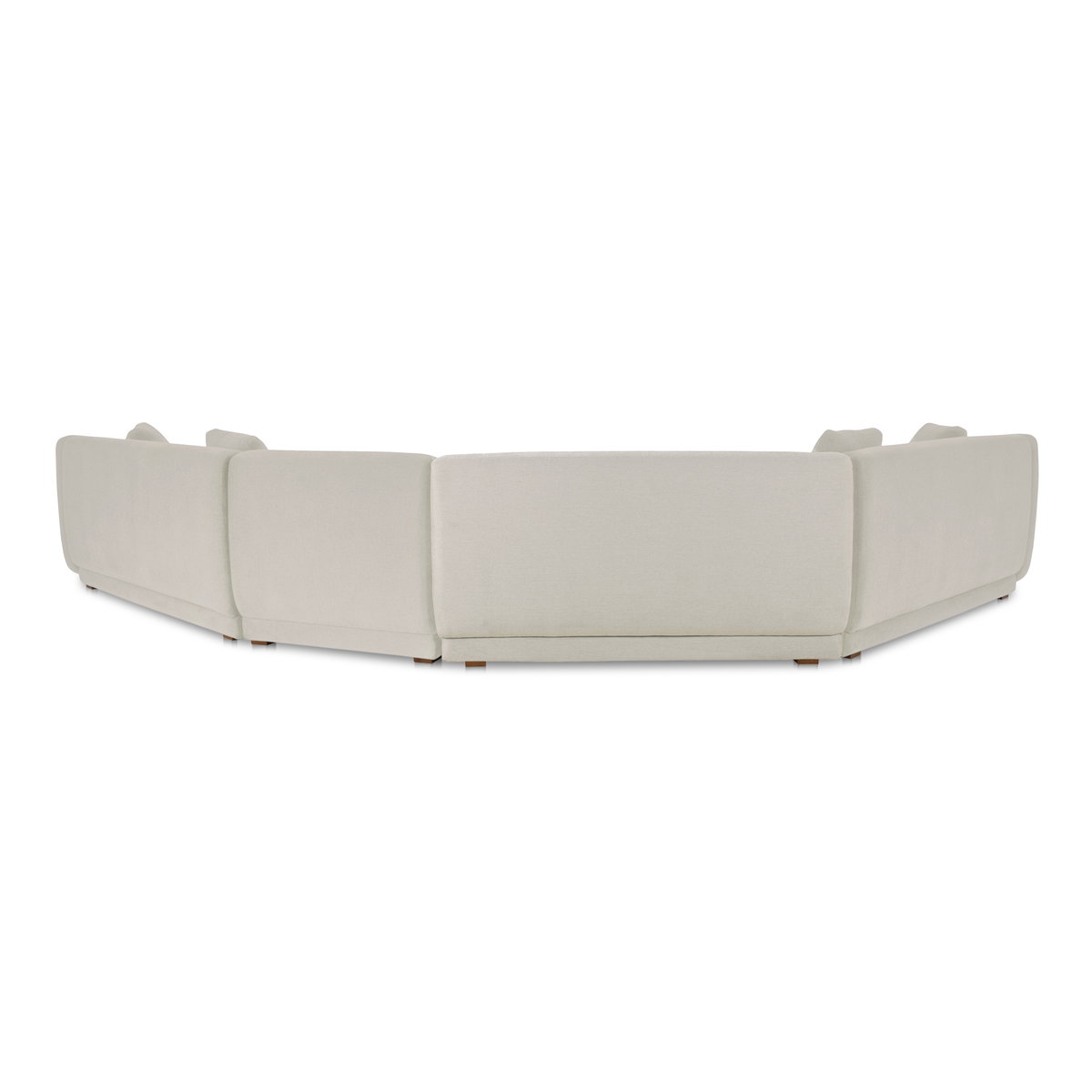 Fraser 4 Piece Modular Sectional Off White, Sectional Sofa by Moe's Home, 192" width x 31.5" height x 34.29" depth View 3