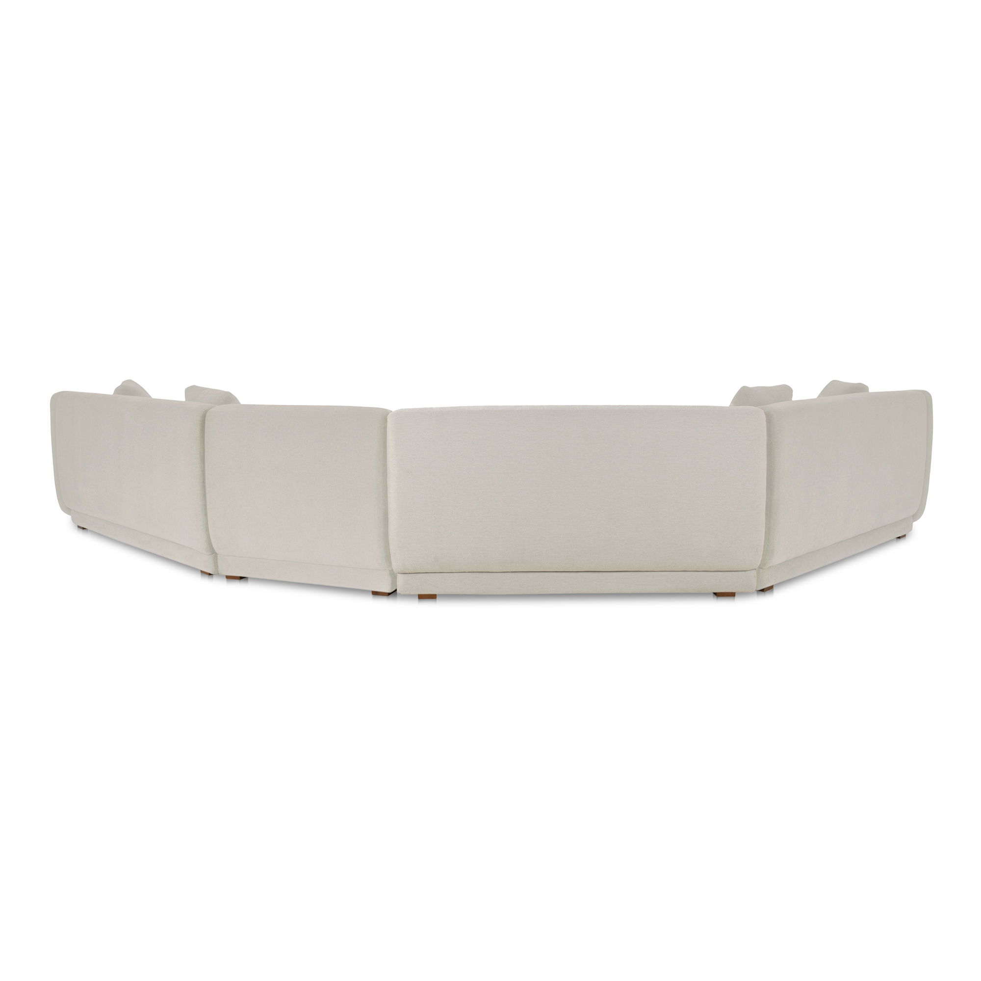 Fraser 4 Piece Modular Sectional White large image 