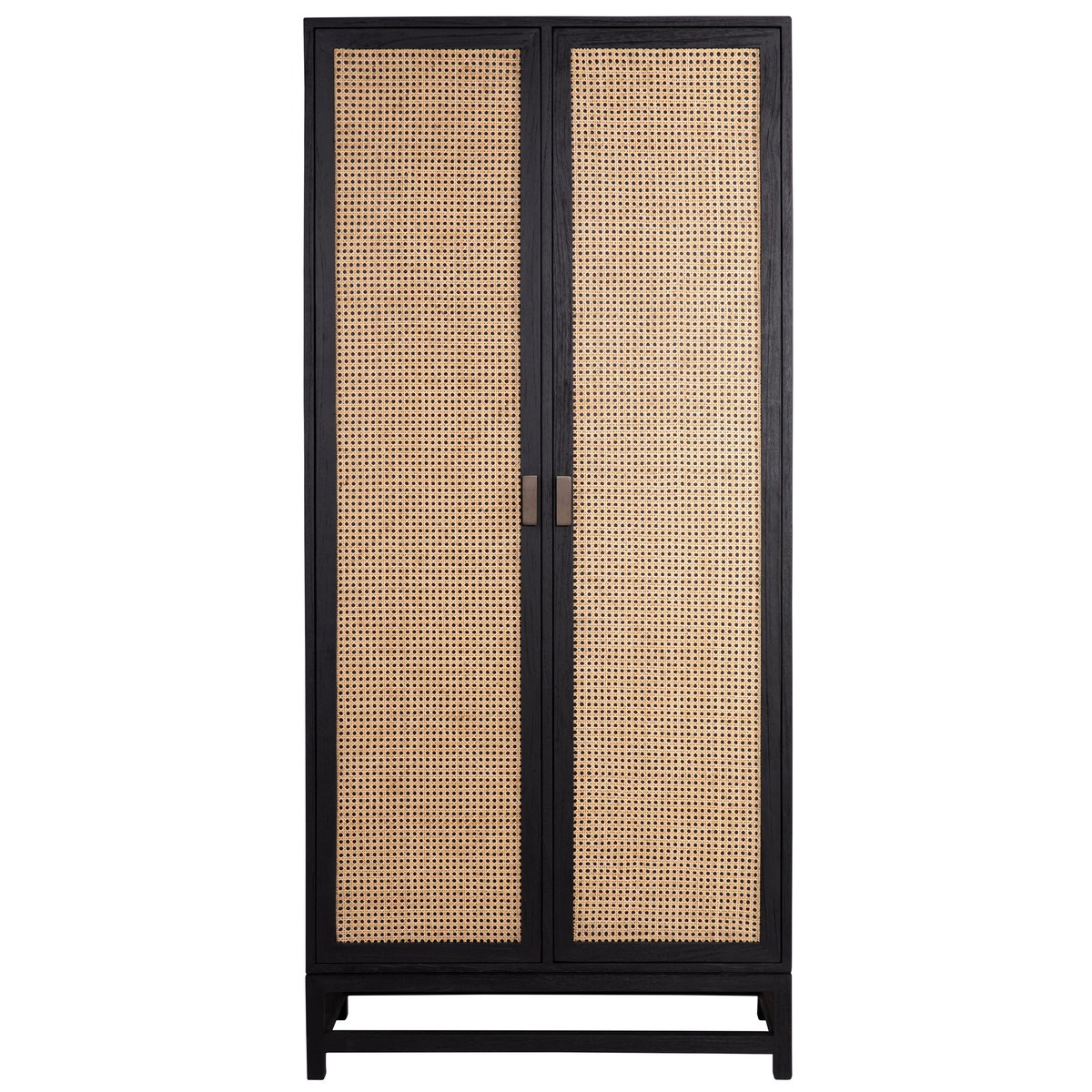 Royette Cabinet Black, Cabinets & Sideboard by Dovetail, 36" width x 78" height x 18" depth View 2