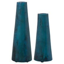 Online Designer Living Room Mambo Blue Vases, S/2