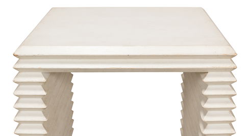 Stacked Side Table, Antique White