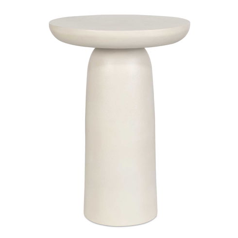 Joppa White Outdoor Accent Table